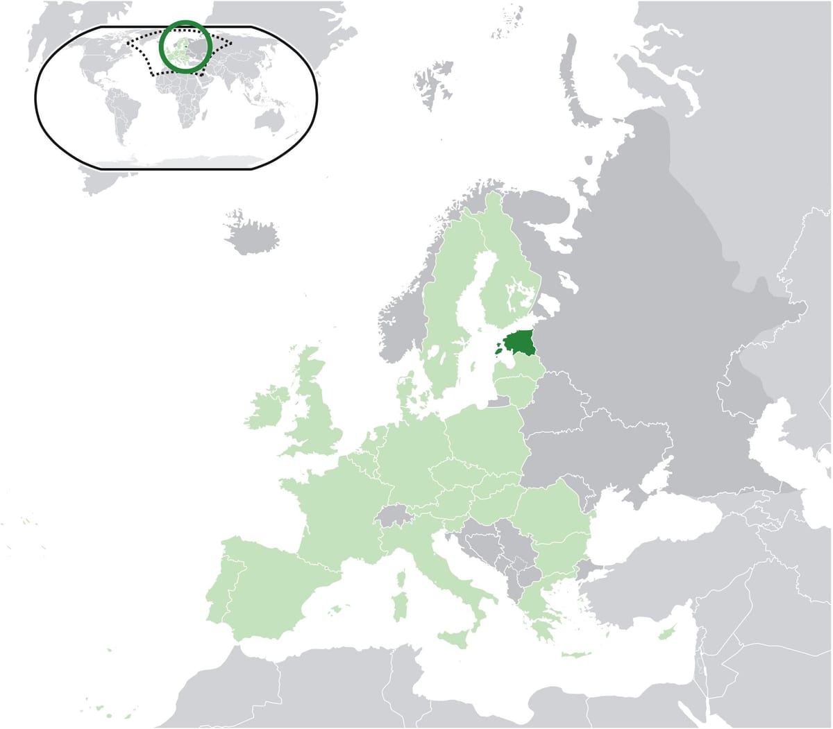 Észtország az európa térképe