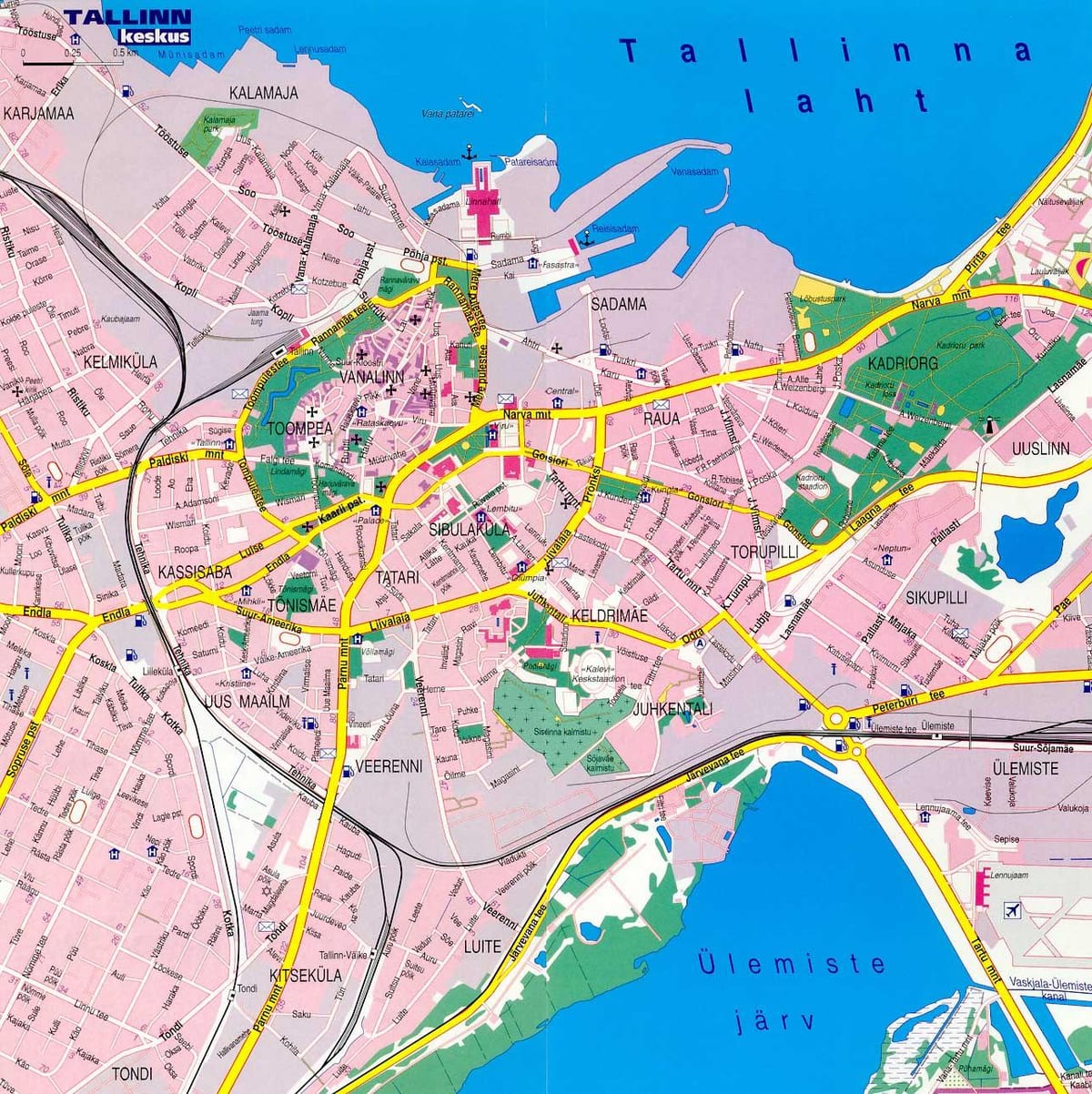 térkép tallinn, Észtország 