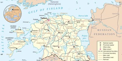 Észtország térkép