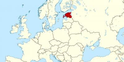 Észtország elhelyezkedés a világ térkép